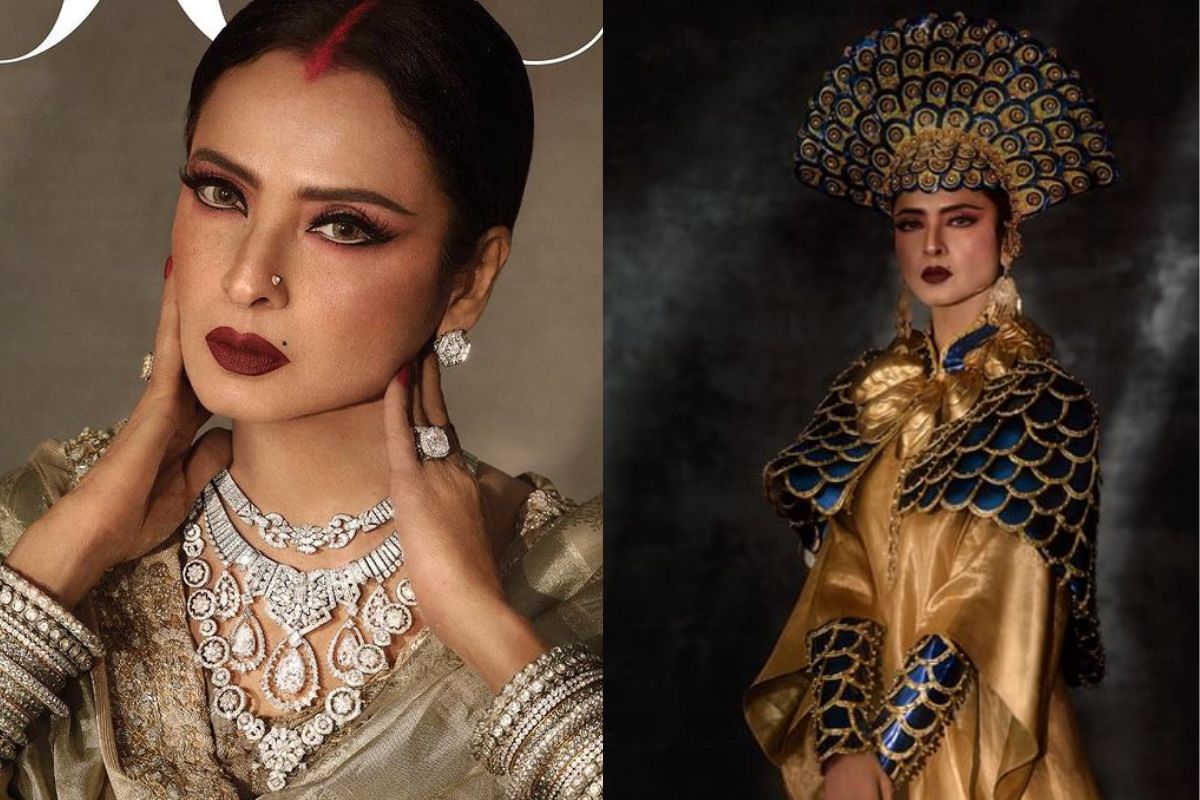 68 वर्षीय रेखाचं ग्लॅमरस फोटोशूट