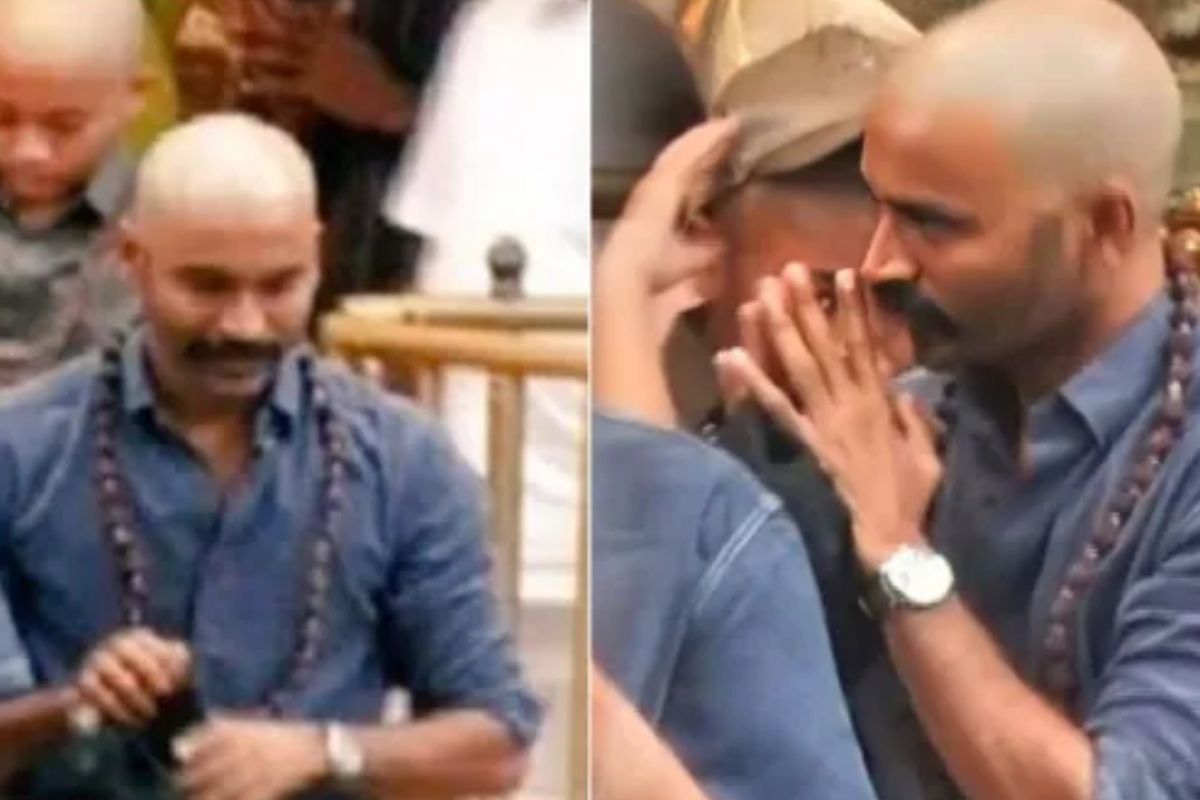 धनुषला हे काय झालं, कशासाठी केलं टक्कल? लूकनं वेधलं लक्ष