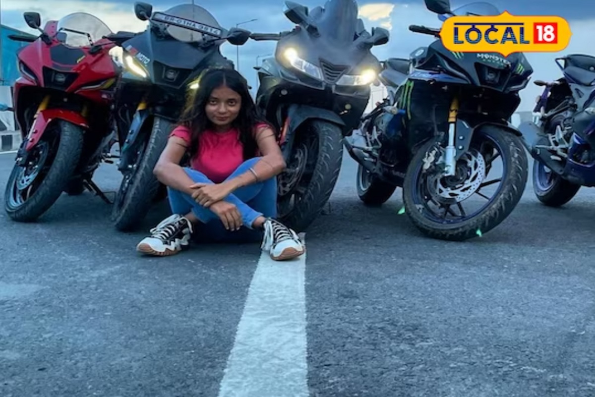 एका रीलमध्ये तिने बाइक चालवताना हातात चक्क बंदूक घेतली आहे, दोन्ही हात सोडून ती बंदूक हाताळताना दिसतेय.