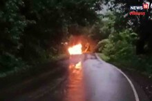 Kashedi Ghat : कशेडी घाटात बर्निंग गॅस टँकरचा थरार; 2 तासांपासून वाहतूक ठप्प, आग विझवण्यासाठी शर्थीचे प्रयत्न