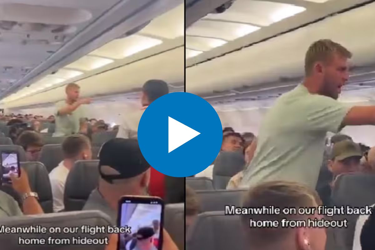 विमान उड्डान घेणार तेवढ्यात व्यक्ती ओरडू लागली