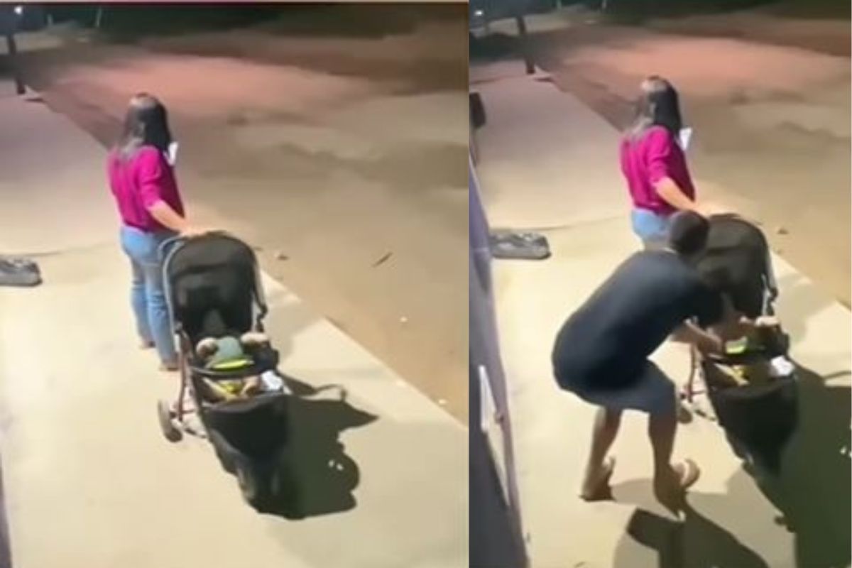 मोबाईलच्या नादात पोटचं बाळ गायब झाल्याचंही समजलं नाही