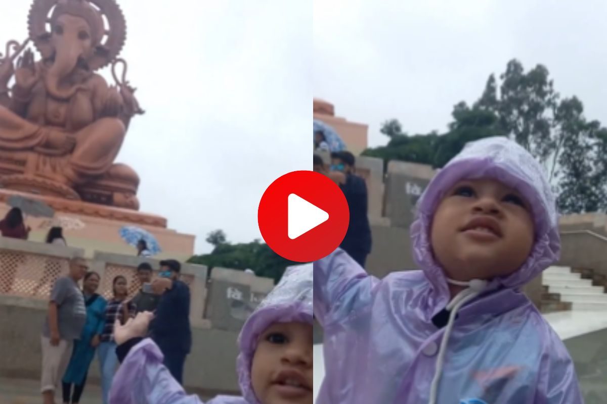 चिमुकलीचा क्यूट व्हिडीओ