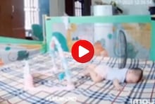 पंख्याखाली झोपलं होतं बाळ, वरुन पंख्याची जाळी तुटली आणि... अपघाताचा Video Viral