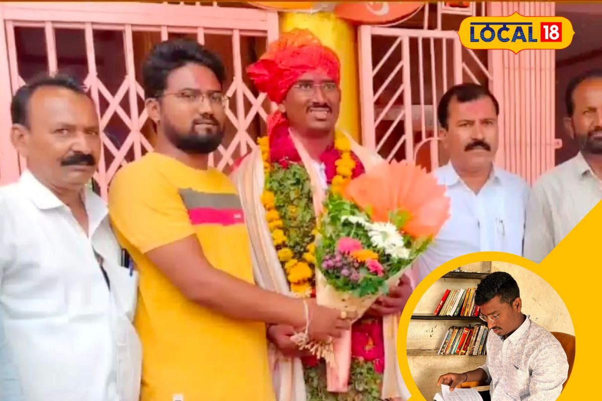 Beed News : 3 वेळा अपयश आलं, मोलमजुरी करून केला अभ्यास अखेर शेतकऱ्याचा मुलगा झाला PSI video