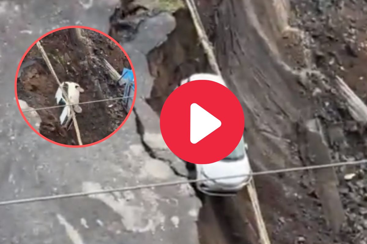 चेंबूरमध्ये रस्ता खचला