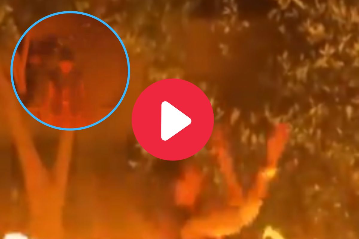 तरुणीचा डान्स स्टंट