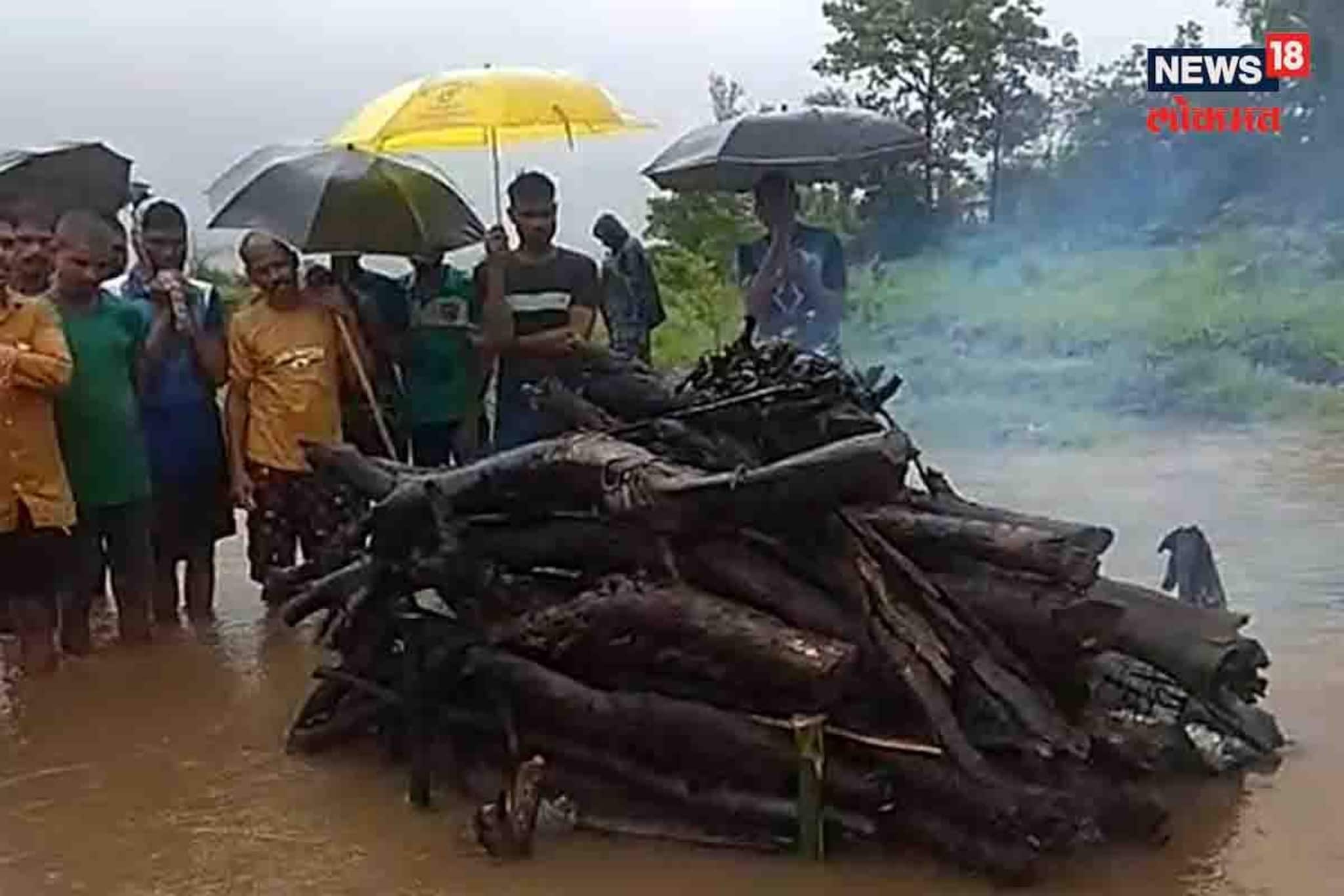 पालघर : मृत्यूनंतरही मरण यातना! चिता जळत असतानाच आला पूर, पुढे घडलं भयानक