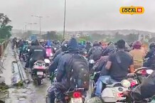 मुंबई बंगळुरू महामार्गावरील वाहतूक कोंडी, वाहनांच्या लांबच लांब रांगा PHOTOS