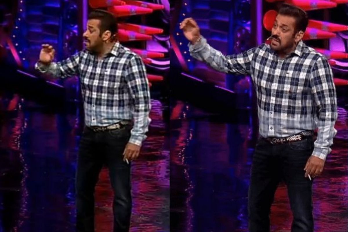 सलमानला तलब झाली अन् कॅमेरासमोरचं ओढली सिगरेट