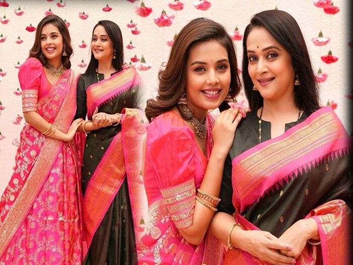  या सासू सुनेची जोडी ऑफस्क्रिन कमेस्ट्री फारच सुरेख आहे. दोघीही सोशल मीडियावर एकमेकिंवरचं प्रेम व्यक्त करत असतात.