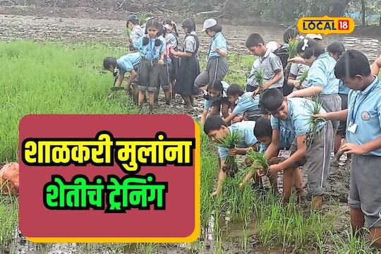 शहरातले विद्यार्थी जेव्हा शेतात जातात, भर पावसात तुडवला चिखल Video