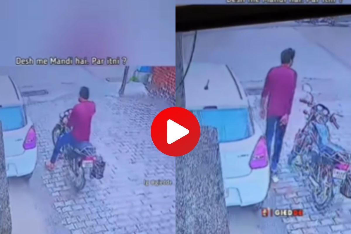 मजेदार चोरी कॅमेरात कैद