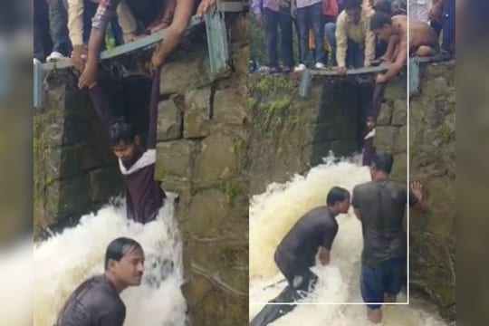 तुंगारेश्वर नदीत वाहून जाणाऱ्या तिघांना वाचवले