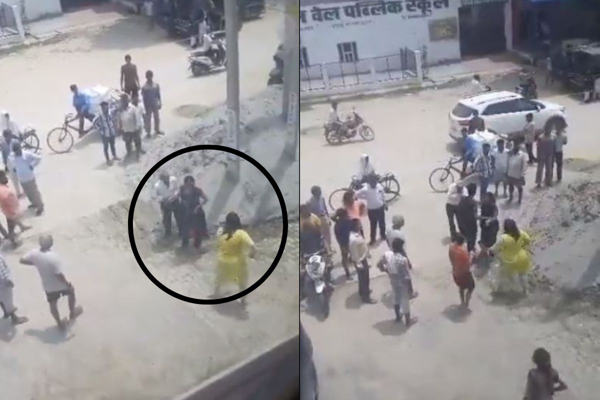 सुनेची सासऱ्याला मारहाण