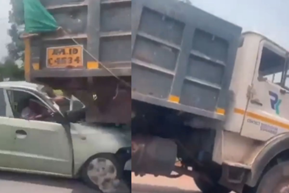 अपघाताचा व्हिडीओ अंगावर काटा आणणारा