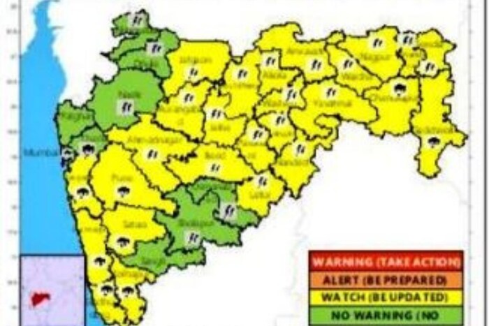 मुंबईत मात्र पावसाचा जोर कमी राहील. 