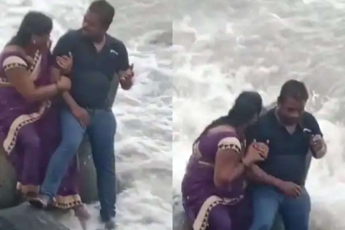 लाटेसोबत वाहून गेली महिला