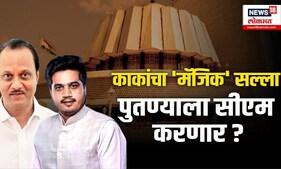 पोस्टरवर रोहित पवारांचा भावी मुख्यमंत्री म्हणून उल्लेख...अजित पवारांनी काय दिला सल्ला? | N18V