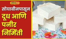 Soyabean शेतकऱ्याची सोयाबीनपासून दूध आणि पनीर निर्मिती; महिन्याला 40 हजार निव्वळ नफा #local18