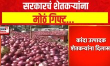 Onion Export News | सरकारचं शेतकऱ्यांना मोठं गिफ्ट | Marathi News