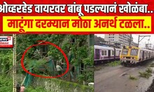 Central Railway : माटूंगा स्थानकादरम्यान बांधकामाचं साहित्य पडल्याने गोंधळ,दुरुस्ती करून वाहतूक सुरु