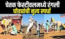 Sarangkheda Chetak Festival | चेतक फेस्टीवलमध्ये रंगली घोड्यांची नृत्य स्पर्धा, घोडाप्रेमींची गर्दी