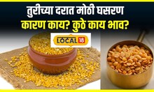 Tur Dal : तुरीच्या दरात मोठी घसरण,10 हजारांवरून आले 6 हजार प्रतिक्विंटल वर, कारण काय? #local18