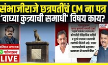 Sambhajiraje Chhatrapati Letter To CM : रायगडावरुन वाघ्या कुत्र्याची समाधी हटवा- संभाजीराजेंचं पत्र