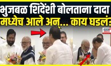 Chhagan Bhujbal Take Oath As Minister: भुजबळांना शुभेच्छा देताना दादांनी हे काय केलं?