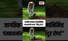 Narendra Modi Breaking: जागतिक पर्यावरण दिन, PM Narendra Modi यांनी लावलं "सिंदूर" नावाचं रोपटं!