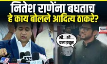 Aditya Thackeray Vs Nitesh Rane | नितेश राणेंना बघताच हे काय बोलले आदित्य ठाकरे?