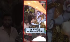 Ganpati Visarjan 2025 | गणपती बाप्पाच्या विसर्जनासाठी जुहू चौपाटीवर गर्दी | Marathi News
