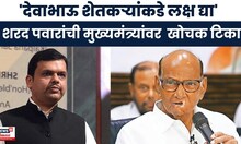 Sharad Pawar to Devendra Fadnavis | शेतकरी प्रश्नांवरून पवारांची राज्य सरकारवर टिका | Marathi News