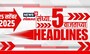 Top Headlines Today | 25 September 2025 | 5 PM | Marathwada Rain Loss | Uddhav Thackeray | Beed