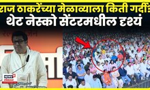 Raj Thackeary Melava | राज ठाकरे यांच्या मेळाव्याला किती गर्दी? पाहा नेस्को सेंटरमधील दृश्य