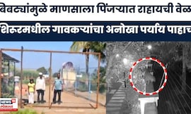 Pune News | बिबट्याच्या भितीने अनोखी शक्कल! शिरूरमधल्या ग्रामस्थांनी काय केलं? | Marathi News