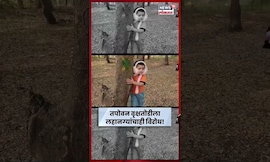 Nashik Tapovan Tree Cutting | वृक्षतोडीला विरोध करण्यासाठी इवल्याशा हातात पोस्टर्स...N18S