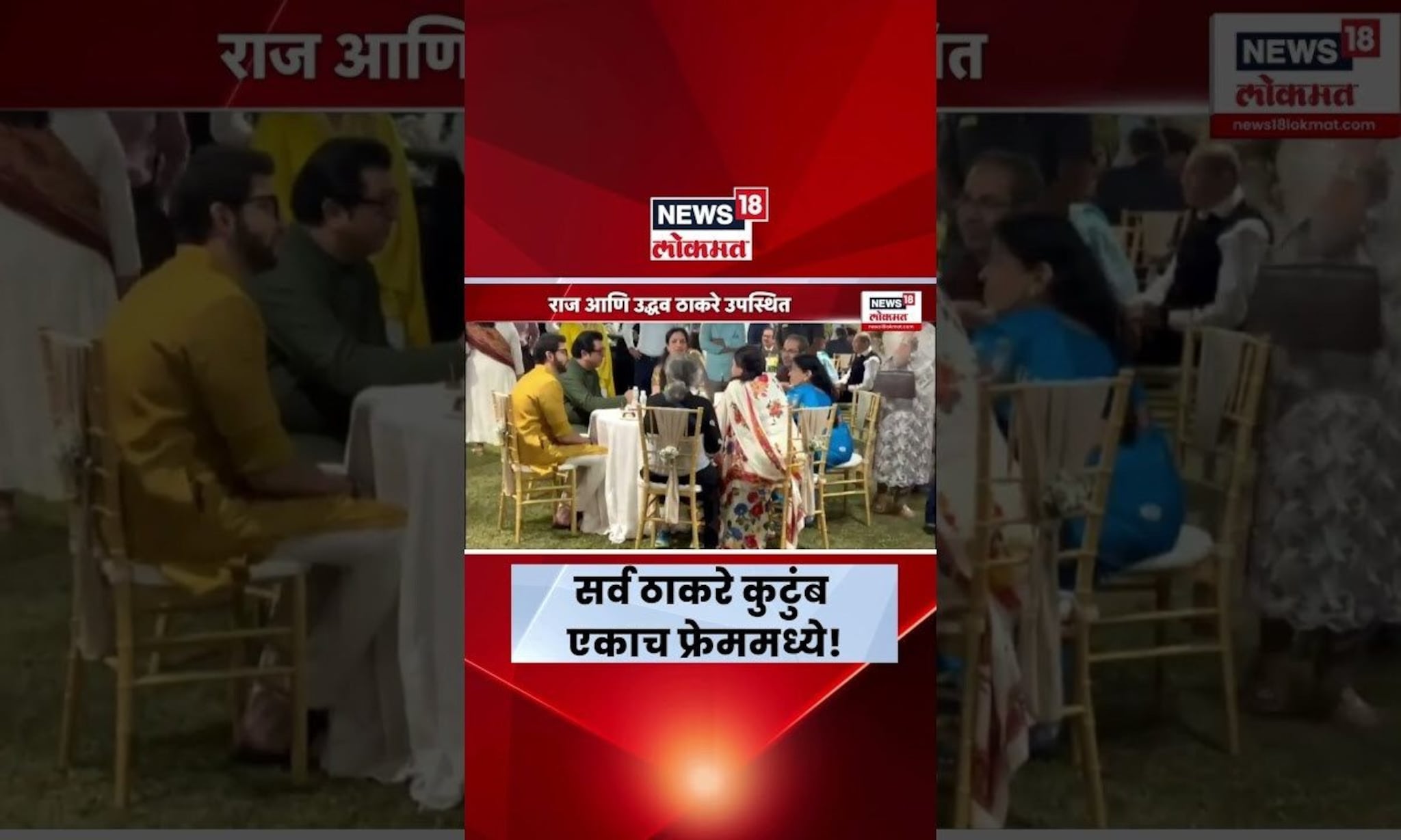 Thackeray Family News | राज ठाकरे-उद्धव ठाकरे यांचं कुटुंब पुन्हा एकत्र! | Marathi News