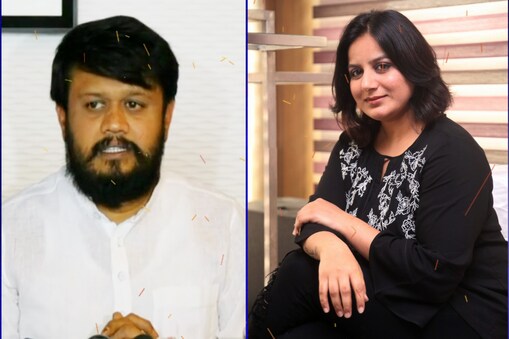 ಬಿಜೆಪಿ ಮುಖಂಡ ಅನಿಲ್​ ಪಿ. ಮೆಣಸಿನಕಾಯಿ ಹಾಗೂ ನಟಿ ಪೂಜಾ ಗಾಂಧಿ