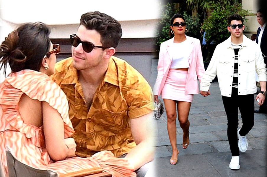 Priyanka and Nick Jonas Spotted in Paris 