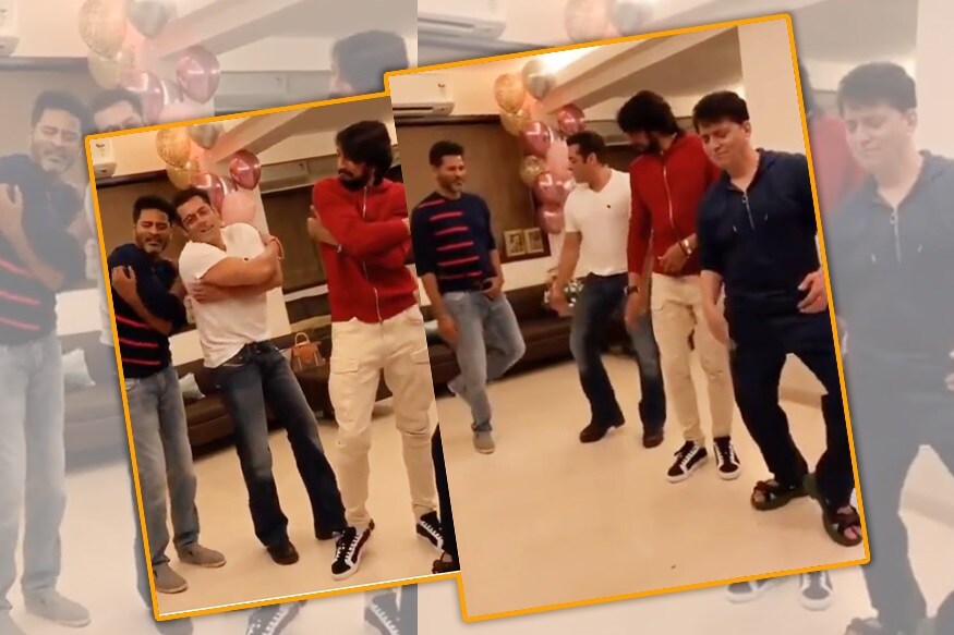 Kichcha Sudeep and Salman learning dance with Prabhudeva
