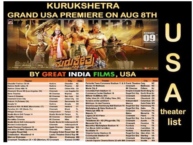 Kurukshetra movie released in foreign