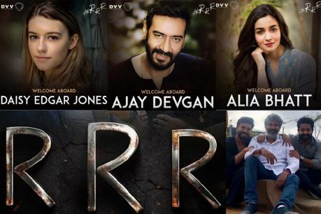 Ajay Devagan and AliaBhat in RRR Movie
