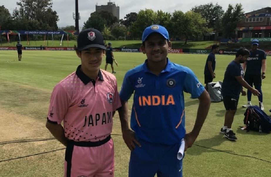 India U19 team shining in ICC U19 world cup 2020; 5 Japan Players duck out and all out for 51