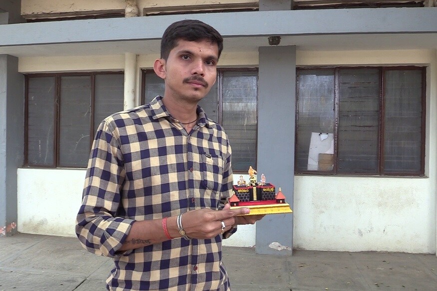 Sachin with his ayyappa temple