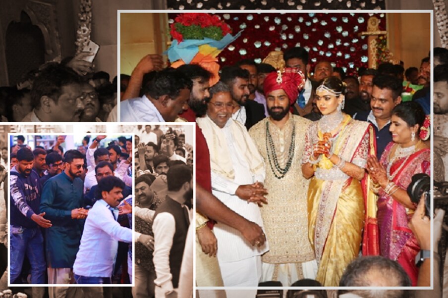  ಸಚಿವ ಶ್ರೀರಾಮುಲು ಮಗಳ ಮದುವೆಯಲ್ಲಿ ಸಿದ್ದರಾಮಯ್ಯ- ಸುದೀಪ್​