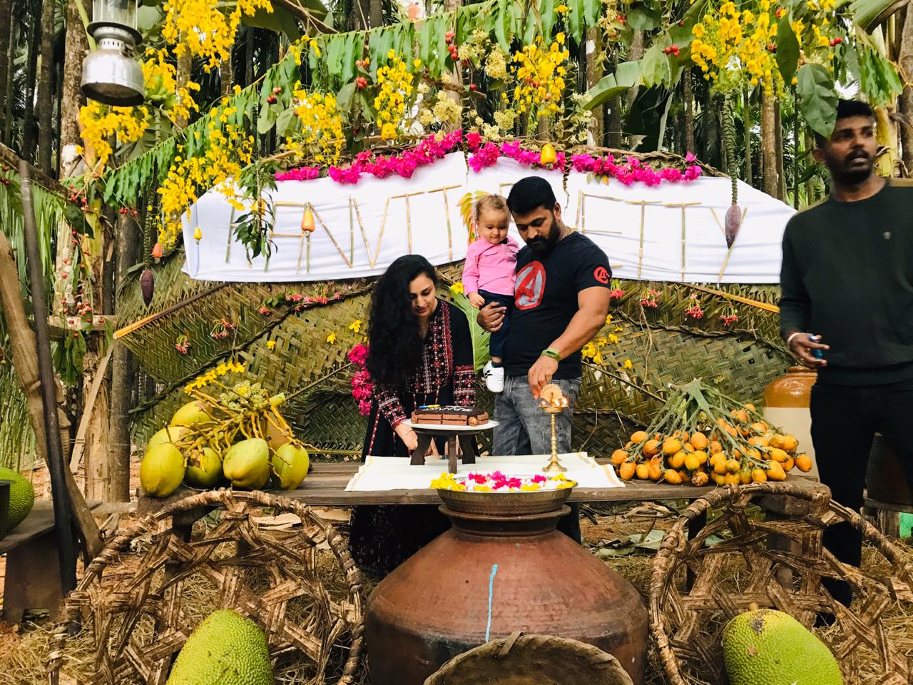 Rishab Shetty celebrated his son RanvitShetty Birthday in village style