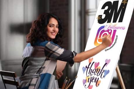anushka shetty is followed by 3 million followers in Instagram