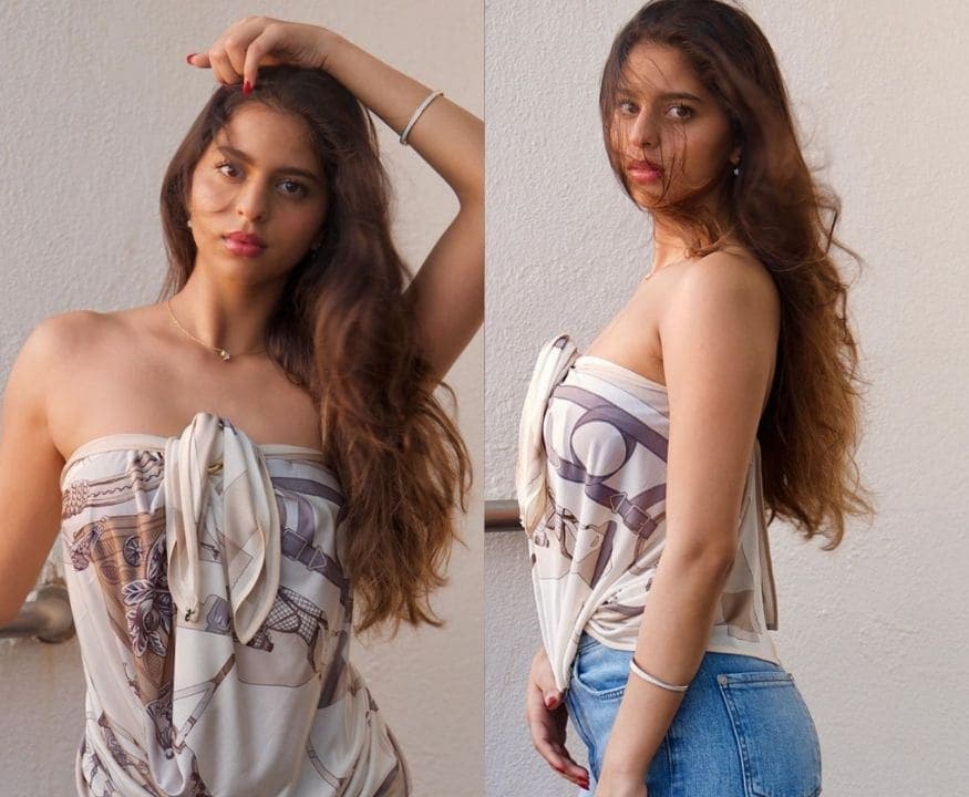 Suhana Kahans no makeup photo captured by Gauri khan gone viral in social media